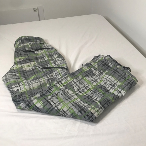 Trilogy Women's Gray Green Plaid Snow Pants / Insulated Ski/Snowboard Pants XXS - Picture 14 of 16